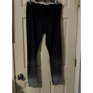 Champion Leggings  XL Black White WORKOUT Stretch